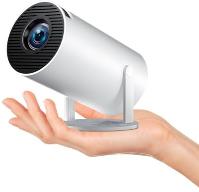 Salange Portable Mini Projector with WiFi6 Bluetooth,Smart Projector 4K 1080P Supported,Android 11,Auto Keystone,Outdoor Home Cinema Projectors Built-in Apps,4K Projectors for Bedroom [2025 Upgraded]