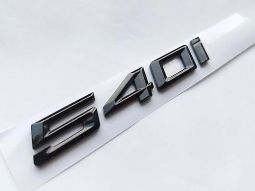 Für 5er 540i Emblem Schwarz Glänzend Auto Schriftzug Heck Abzeichen Aufkleber 3D passend für BMW