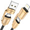 RAVIAD Multi USB Kabel, Universal Ladekabel [2M] Nylon Schnell 4 in 1 Mehrfach Ladekabel 60W PD mit USB C/A auf Lightning, USB C/A auf Typ C für iPhone,Android Galaxy,Huawei