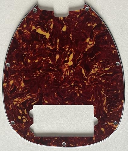 Pickguard pour guitare basse Ernie Ball OLP à 4 cordes (4 plis rouge tortue)
