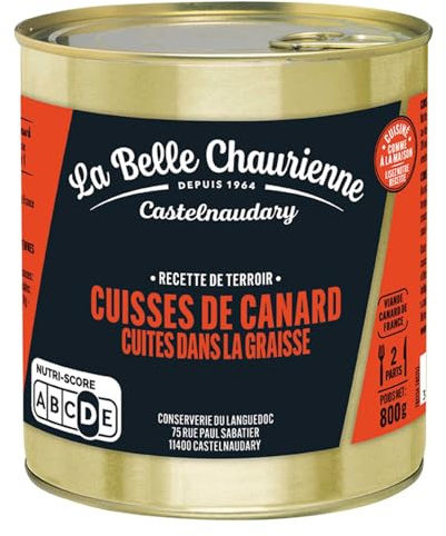 La Belle Chaurienne Entenschenkel in Entenfett eingekocht Frankreich inkl. FeinWert E-Book (1 x 800g)