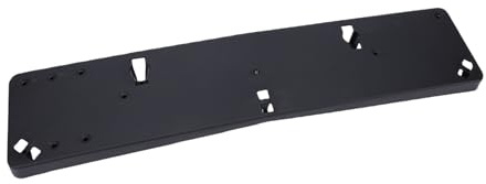 Aramox Front Bumper License Plate Bracket, ABS Front Number Plate Holder Replacement for GLC-Class X253 2015-2022 European Model OEM 2538802100