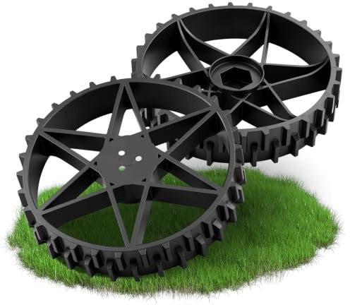 FourShow 2 Stück Antriebsrad Rad Kompatibel für Gardena R38Li R40Li R50Li R70Li R80Li Husqvarna Automower 105/305 / 308 Mähroboter