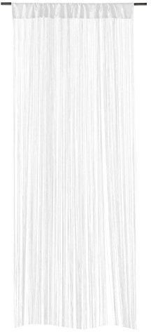Fadenvorhang Fadengardine Türvorhang | Weiß | 110x250 cm | Polyester