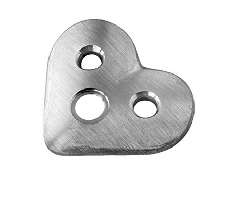 EDELSTAHL Eck Anschraubplatte 90 Grad für Handlauf 33,7-42,4 mm V2A