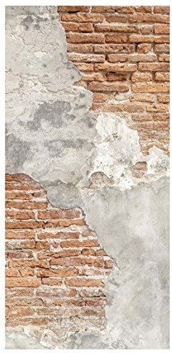 Bilderwelten Raumteiler Shabby Backstein Wand 250x120cm inkl. transparenter Halterung