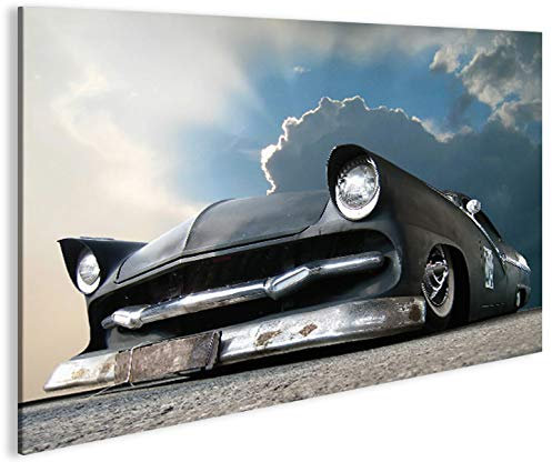 islandburner Bild Bilder auf Leinwand Low Rider Muscle Car Tuning US Cars 1K XXL Poster Leinwandbild Wandbild Dekoartikel Wohnzimmer Marke