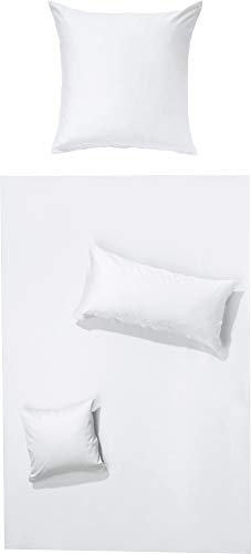 Erwin Müller Bettwäsche Amberg Interlock-Jersey weiß Größe 1x 135x200 cm + 1x 40x80 cm