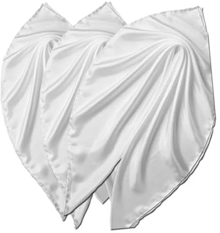 CREATIV DISCOUNT® NEU Seiden-Tuch Sparpack,90x90 cm,Pongé 06, 6 St.