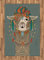 ABAKUHAUS Lama Teppich, Kleidung Alpaka, Flachgewebe Deko-Teppiche für das Wohn-,Schlaf-, und Essenszimmer, 120 x 180 cm, Teal Orange