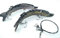 SIMSA-Expert 2 x Hecht Wobbler | Swimbait Kunstköder Shad | 2er-Set (2X 15cm 26g) | 2X Stahlvorfach (30cm) für Barsch Zander
