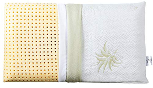 EVERGREENWEB Angebot! 1 Kissen 40x80 Hoch 12 cm 100% Memory Foam, Doppelbezug aus Aloe Vera und Baumwolle, herausnehmbar, für Halswirbelsäulenschmerzen, Medizinischem Gerät