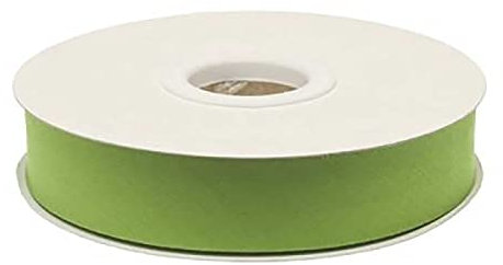 20m Schrägband Polycotton unifarben 20mm breit gefalzt Einfassband Farbwahl, Farbe:gelbgrün