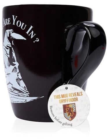 WOW! STUFF Harry Potter Sorting Hat Mug - Gryffindor | Heat Age 14+ Reveals The Hidden Hogwarts House | Thermal Pattern Change