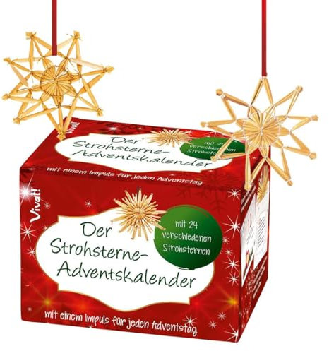 Der Strohsterne-Adventskalender: mit einem Impuls für jeden Adventstag