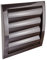 Vent Systems Ø150 mm / 6 Inch - Brown Air Vent Plastic Cover - Louvered Outdoor Opening Flap Vent Built - in Pest Guard Screen HVAC for Home Improvement