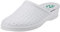 Ciabatte Sanitarie Anatomiche Uomo e Donna, Scarpe Pantofole Ortopediche Confortevoli con Tomaia in Vera Pelle Traforata, MADE IN ITALY, Bianco (Donna) 37