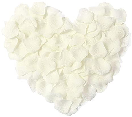 SHATCHI 300pcs Ivory Silk Rose Petals Mother’S Day Wedding Confetti Anniversary Table Decorations Christening Flowers Scatter