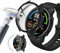 Acadeny[3 pezzi]schermo in vetro temperato compatibile xiaomi Mi Watch,9H Durezza 360°Custodia Ultra-sottile Custodia PC,Nero+2transparent TPU case