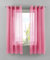 YASMIN 2er Set Ösengardinen HxB 145x140 cm Rosa Transparent »Basel« Gardine Bleiband Store Vorhang, 20332TR2