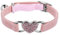 Molain Heart Bling Cat Collar, Adjustable Collar with Safety Belt and Bell Rhinestone Collar for Kitten Small Dog Cat (pink)
