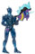 Fortnite ZERO (MASTER GRADE) - Figura articolata luminosa da 10,2 cm con strumento di raccolta, back bling e armi, FNT1069, multicolore
