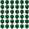 Palloncini Opachi Verde scuro Lattice Palloncino Festa 30CM 36Pezzi Kit Palloncini,elio e aria per Palloncini,per Fidanzamento,Matrimonio,San Valentino,Compleanno,Baby Shower,Decorazioni di Nozze