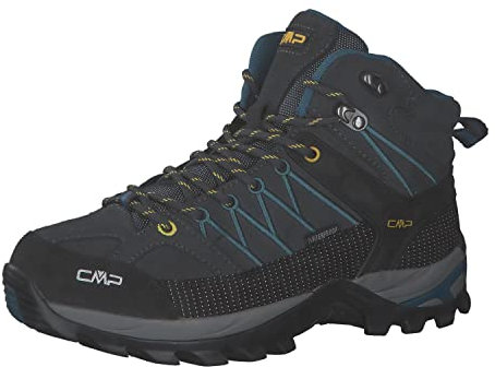 CMP Rigel Mid Trekking Shoes Wp, Scarpe da trekking Uomo, Antracite-Deep Lake, 41 EU