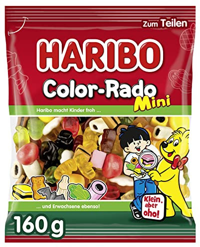 Bonbon Haribo | Haribo Color-Rado Minis | Haribo Dragees | Haribo Bonbons | 160 Gramme Total