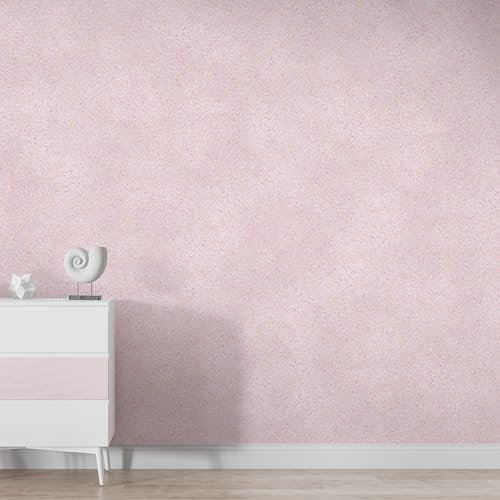Belka B25 Hellrosa Tapete - Reine Baumwolle - selbstklebend - Wärme- & schalldämmend - Langlebig - Modern & stilvoll, DIY Öko & Natürlich | ca. 3 qm (m²)