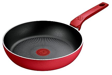 Tefal Poêle 24 cm, Induction, Revêtement antiadhésif, Indicateur de température, Forme profonde, Poignée confortable, Repas délicieux et sains, Fabriqué en France, Daily Expert C2890402