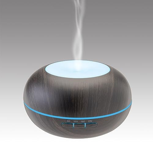 bimar DA25 Diffusore Aroma di Oli Essenziali con Luci Cromatiche e Timer. Umidificatore Ambiente Nebulizza Acqua per Ultrasuoni Fino a 14 Ore. Funzione Antizanzara con Citronella - Serbatoio 300 ml