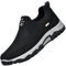 AZMAHT Chaussures Orthopédiques Pied Large Homme Mocassins Slip on Loafers Homme Chaussures de Randonnée Basses Chaussures de Sport à Enfiler pour Homme,Noir,43/265mm