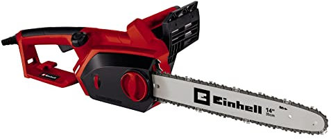 Einhell 1800W 35CM Electric Chainsaw, Metal Gearing, Saw Kickback Protection, Tool-Free Tensioning, Power Saw for Effortless Cutting of Wood, Trees and Branches 4501709
