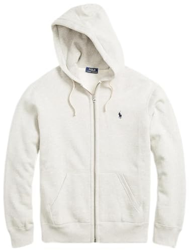 Polo Ralph Lauren Men's Fleece Zip Hoodie, Ralph Lauren Grey-heather, L