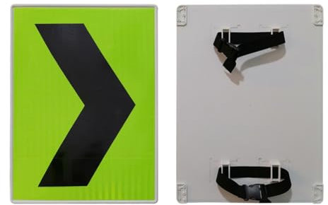 23 x17 Panneau de flèche pour Route de Construction, Panneau d'avertissement Panneau de flèche réversible pour Barricade de Route Construction extérieure