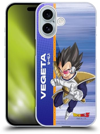 Head Case Designs Offizielle Dragon Ball Z Vegeta Saiyan Arc Characters Harte Rueckseiten Handyhülle Hülle Huelle kompatibel mit Apple iPhone 16