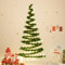 DIY Green Leaf Wreath LED Wall-mounted Christmas Tree, Wall Hanging Mounted Christmas Trees with Lights, DIY Norfolk Pine Artificial Christmas Tree, Glowing Christmas Tree for Christmas Decor (10M)