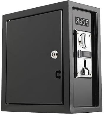 Münzbetriebener Münz-Timer-Steuerkasten-Netzteilkasten Münzzeitschaltuhr | Münze Zeitschaltuhr Box für Waschmaschine, Massagestühle, Ladegeräte, Dryers usw