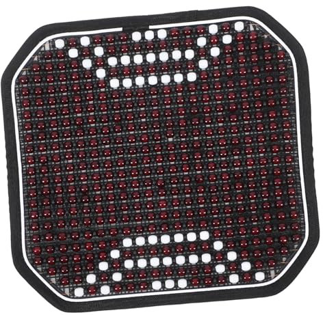 PartyKindom Autositzbezug Holzperlen Sommer Sitzkissen Lüftungsbezug Für Auto Lkw Bürostuhl Atmungsaktiv Hitzebeständig