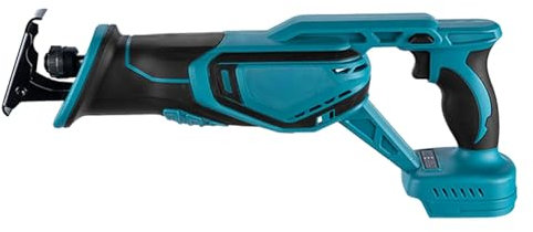 CISSIYOG Sierra Sable Inalámbrica Compatible con Makita 18V para Cortar Madera y Metal con 4 Hojas de Sierra Alternativa, Gafas de Seguridad y Guantes (Sin Batería/Sin Cargador)