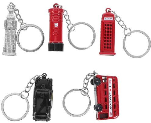 Cabilock London Bus Fob Metall Schlüsselanhänger 3d Bus Briefkasten Taxi Schlüsselanhänger Für Sammler