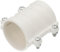 PATIKIL 2 Water Pipe Repair Clamp PVC Leak Sealer for OD 50mm PE/PPR/Pipes and Plumbing (Length 2.8 Inch), White