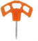 Clou en acier inoxydable avec tête en plastique lumineuse, convient pour diverses conditions de sol (orange)