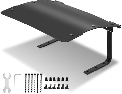 Eulenke Abri de jardin en plastique ABS pour tondeuse à gazon, robot à gazon, garage pour jardin, résistant aux intempéries, protection UV, toit pliable, montage stable, noir