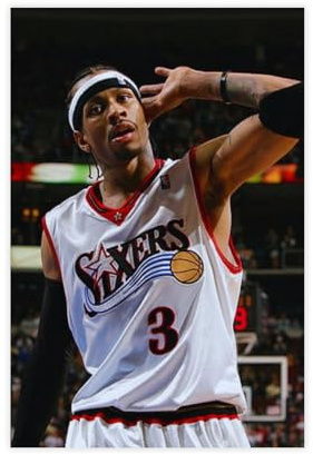 SFQQE Allen Iverson Poster auf Leinwand, Wandkunst, Dekordruck, Bild Gemälde für Wohnzimmer, Schlafzimmer, Dekoration, 20 x 30 cm