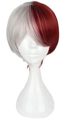 Anime Cosplay Perücke Für Todoroki Shoto Hitzebeständige Synthetische Perücken Für Halloween Kostüm Party Rollenspiel Mit Perückenkappe