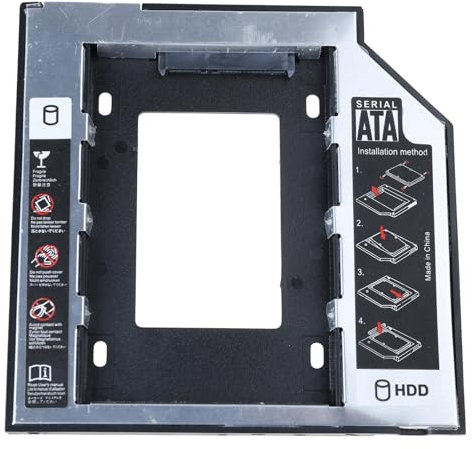 9.5mm 12.7mm Aluminum Hard Drive Caddy Adapter Improves Laptop Data Transfer Speed Optical Bay