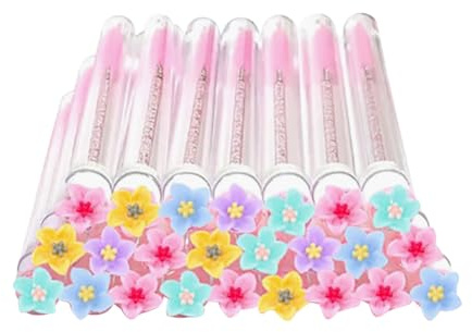 Lot de 20 tubes vides à mascara avec tube en cristal et brosse à cils réutilisables