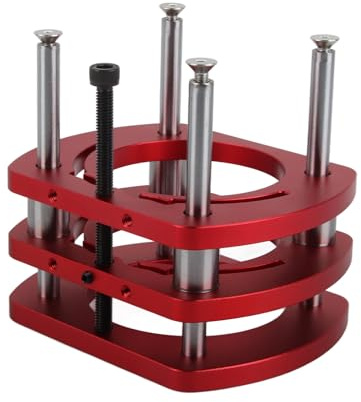 Cufaee Router Lift Base, Aluminum Alloy Router Table Saw Insert, Plate Lifting System Base Kit for Small Trimming Machines